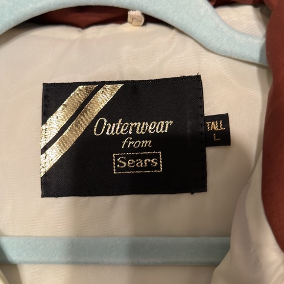 Vintage 70s Sears Outerwear Western Outdoor puffer
Vest USA sz. Large Tall - Picture 3 of 6